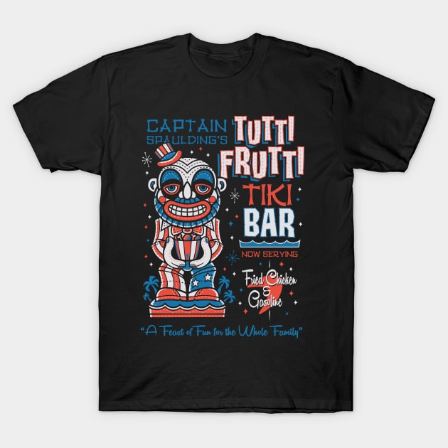 Tutti Frutti Tiki Bar - Creepy Cute Clown - Hawaii Surf Vacation T-Shirt by Nemons